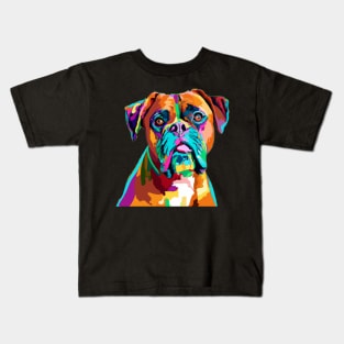 Boxer Pop Art - Dog Lover Gifts Kids T-Shirt